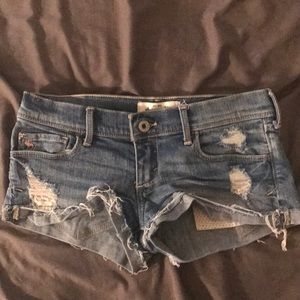 Destroyed Abercrombie shorts kids size 14
